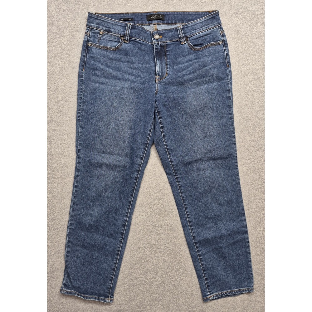 Talbots Jeans Womens PETITE Size 10P Boyfriend Flawless Five Pocket Blue Denim